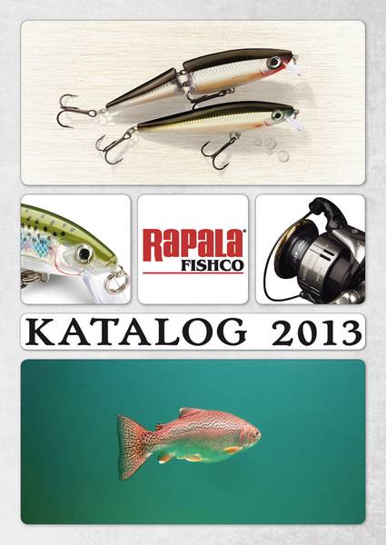 Das aktuelle Programm der Rapala-Fishco AG wird attraktiv präsentiert im Katalog 2013.