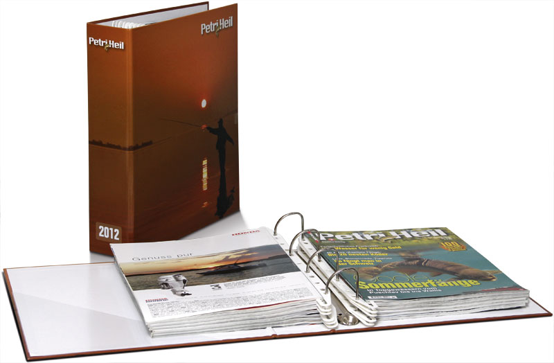 Mit dieser eleganten Lösung wird das Aufbewahren und Nachschlagen Ihrer «Petri-Heil»-Magazine einfach und schnell.