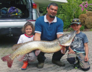 Zürichsee-Hecht, 123 cm, 26,4 Pfund