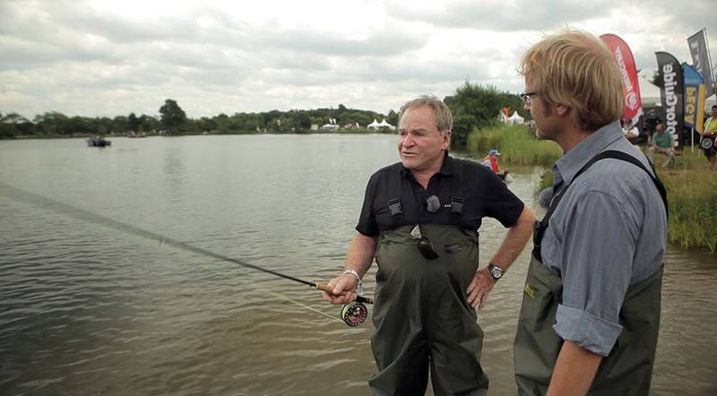 Fritz Wepper als Flyfishing-Guide.