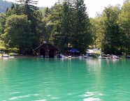 Die Schlossfischerei mit Gaststätte. Bekannt für ihre geräucherten Saiblinge und Renken.