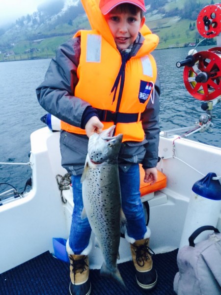 Zugersee-Seeforelle, 73 cm, 9 Pfund