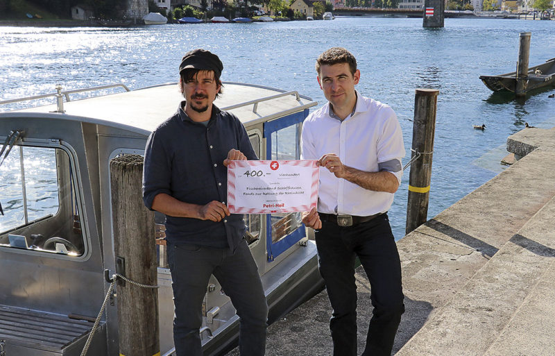 «Petri-Heil» hat 400 Franken in den Fonds zur Rettung der Rheinäsche eingezahlt.