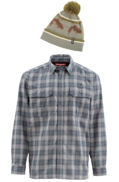 Big Hole Pom Hat Timber CHF 42.–  |  Coldweather Shirt Black Plaid CHF 129.–